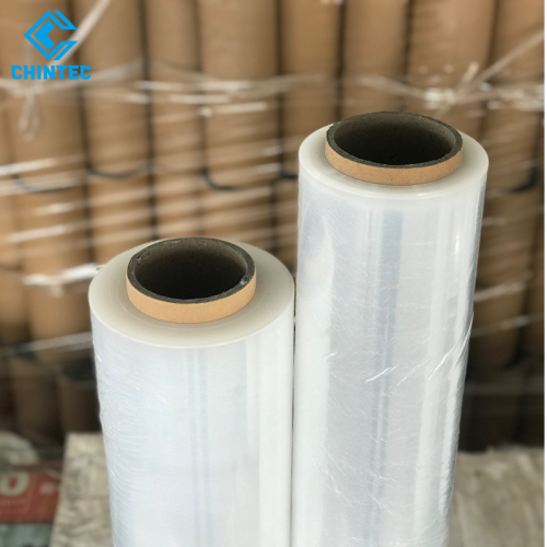 Excellent Tear Resistance Good Self-adhesiveness 3-Layer Blown Stretch PE Film, Machine and Hand Use Stretch Rolls